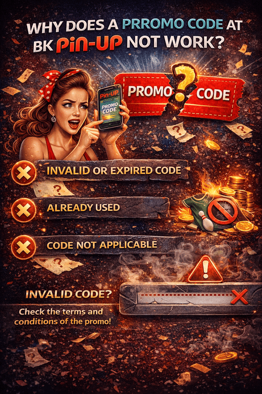 Почему промокод на сайте Пинап не работает: ошибки ввода, истекший срок действия, неподходящие условия акции или ограничения аккаунта